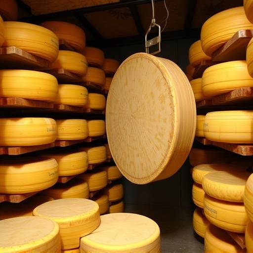 Articolo del blog sulla storia del Parmigiano Reggiano, mostrando una forma di formaggio e le fasi della sua produzione.