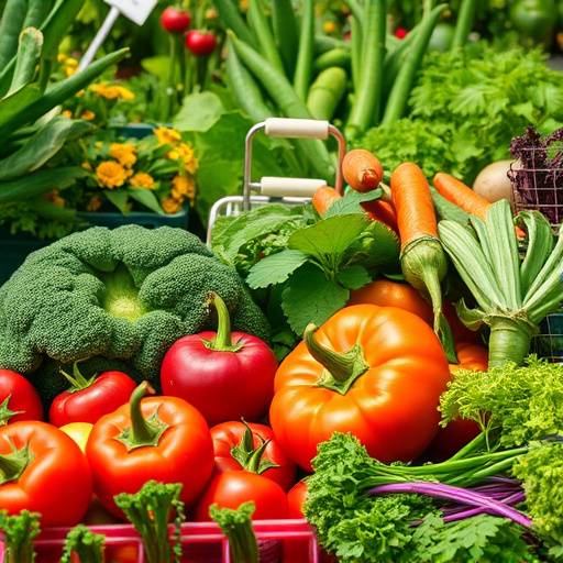 Foto di verdure fresche dell'orto