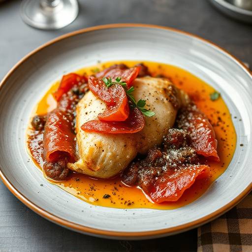 Piatto di Cotoletta alla Bolognese, con prosciutto, formaggio e tartufo