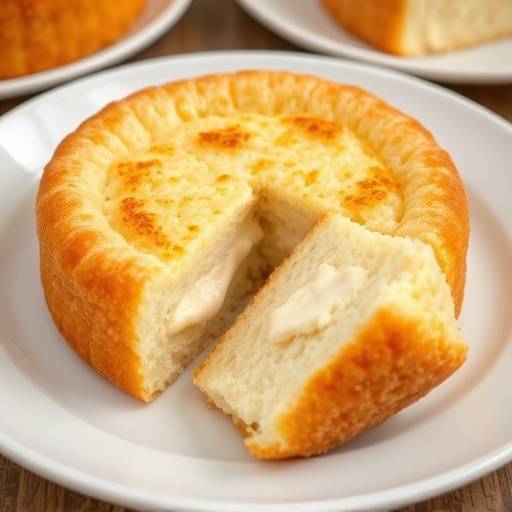 Un delizioso piatto di torta di riso, con una crosta dorata e un ripieno cremoso.